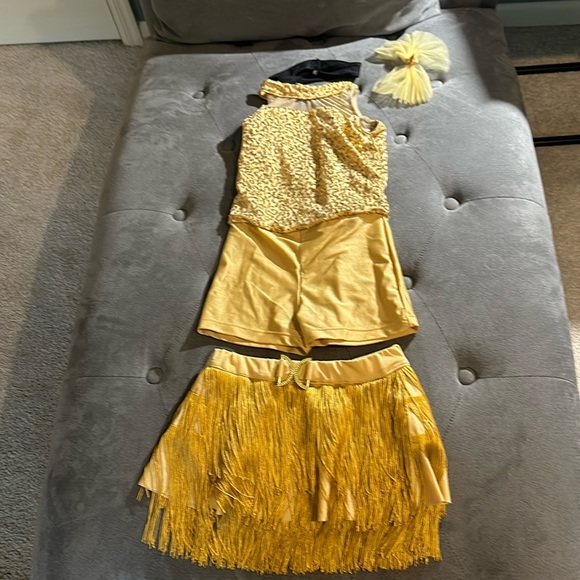 Girls dance costumes 2 bottoms included